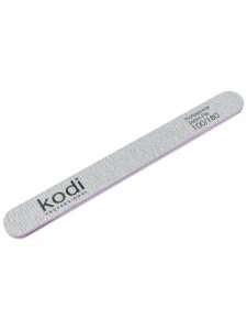 №138 Nail File Straight 100/180 (Color: Light Gray, Size: 178/19/4)